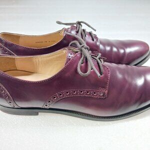 Cole Haan Breslyn Oxford Tawny Port Umbre Leather Women’s 7 w/ Box VGUC